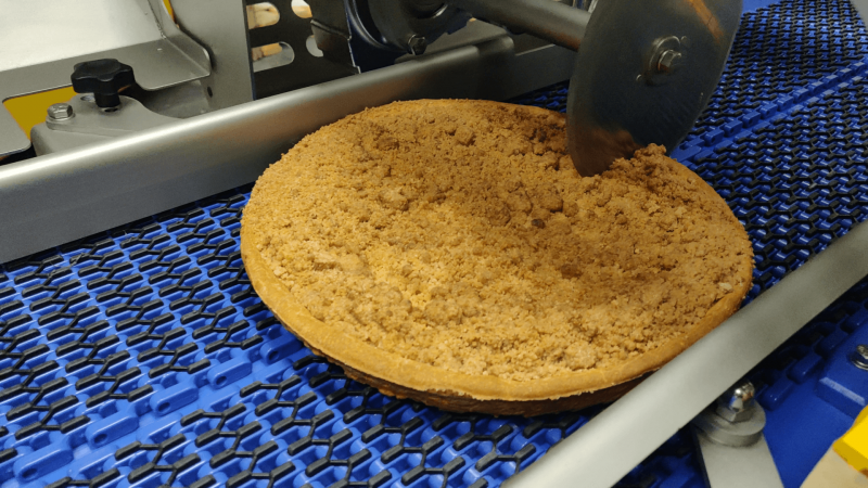 flan halving machine